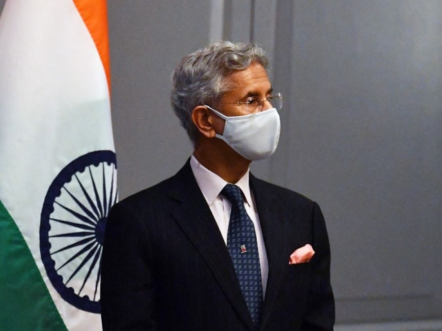Ngoại trưởng Ấn Độ Subrahmanyam Jaishankar tại London, Anh ngày 3/5. Ảnh: AFP