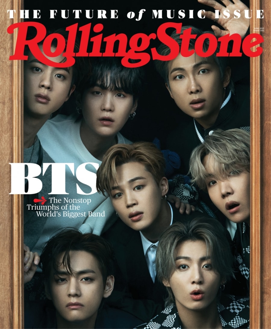 BTS tren trang bìa tạp chí Rolling Stone số tháng 6/2021