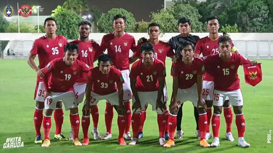 ĐT Indonesia thua Afghanistan trước khi so tài với ĐT Việt Nam (Ảnh: PSSI).