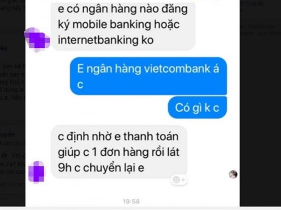 Nhiều vụ việc, đối tượng giả nhân viên ngân hàng để lửa đảo qua facebook.