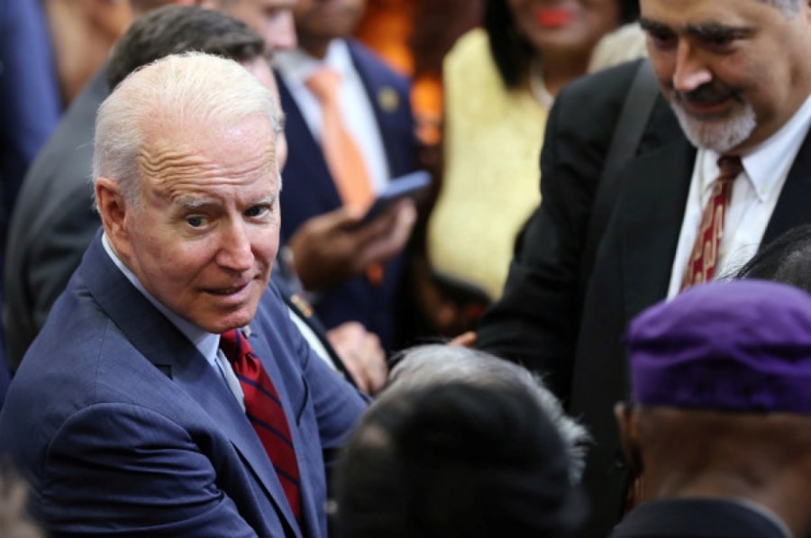 Tổng thống Joe Biden tại thành phố Raleigh, Bắc Carolina hôm 24/6. Ảnh: Reuters