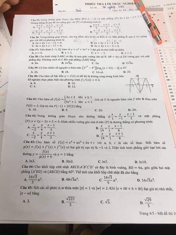 Công an điều tra thông tin thí sinh lên mạng nhờ giải đề Toán