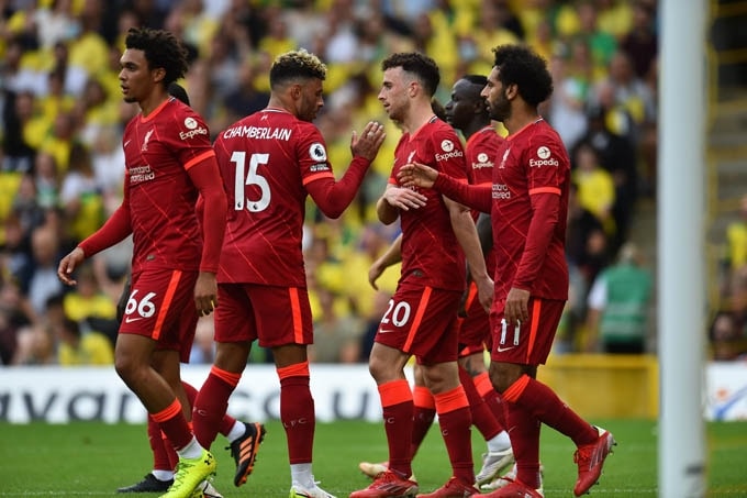 Liverpool có chiến thắng nhẹ nhàng trước Norwich