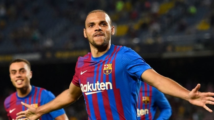 Braithwaite tỏa sáng rực rỡ giúp Barca đánh bại Real Sociedad (Ảnh: Getty).