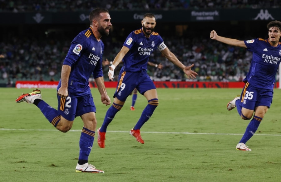 Carvajal ghi bàn duy nhất giúp Real Madrid thắng nhọc Real Betis. (Ảnh: Reuters). 