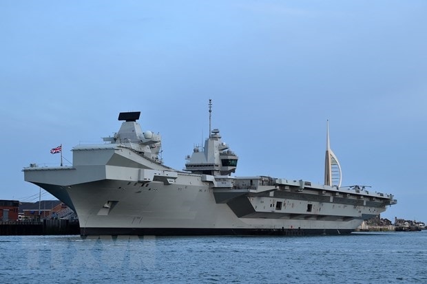 Tau san bay HMS Queen Elizabeth cua Anh toi Nhat Ban hinh anh 1