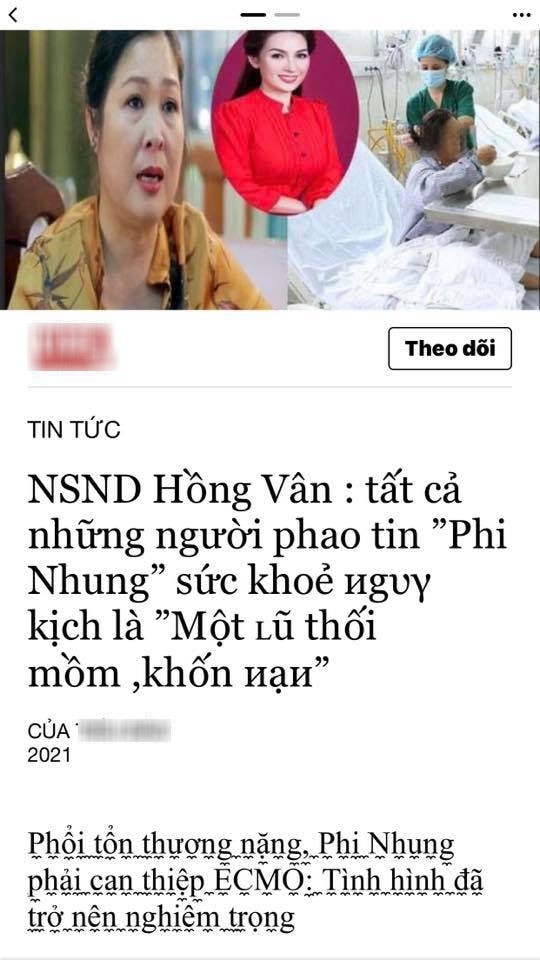 NS Hồng Vân bức xúc vì bị mạo danh tung tin tức tiêu cực về bệnh tình của Phi Nhung - Ảnh 4.