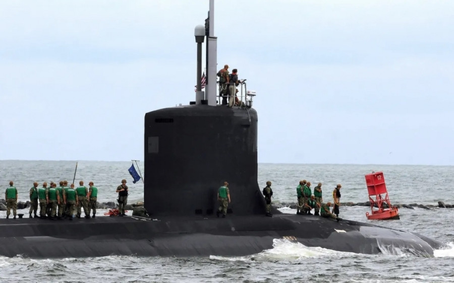 Tàu ngầm tấn công USS Indiana chạy bằng năng lượng hạt nhân của Mỹ. Ảnh: NurPhoto.