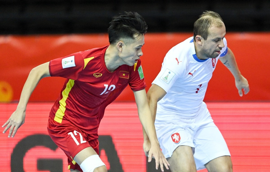 Đội tuyển futsal Việt Nam gặp Nga ở vòng 1/8 FIFA Futsal World Cup 2021 diễn ra ngày 22/9 tới. (Ảnh: VFF) 