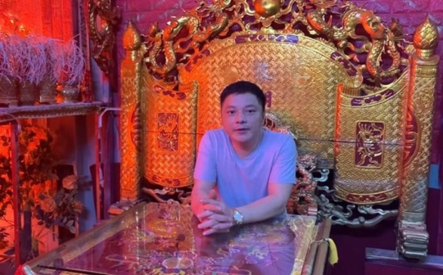 Hình ảnh ông Lương Chính Khang xuất hiện trong clip.