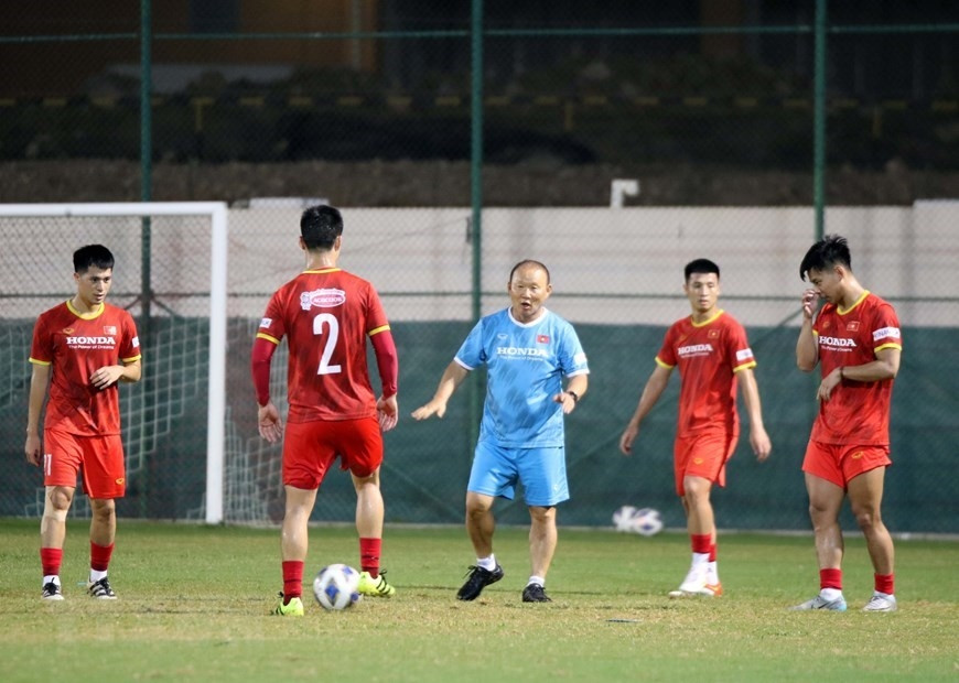 Vong loai cuoi FIFA World Cup 2022: Viet Nam no luc gianh diem so hinh anh 1