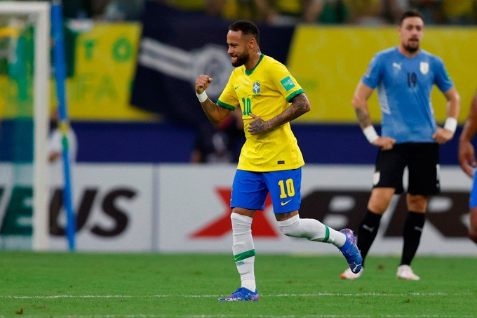 Neymar ghi dấu mạnh mẽ ở trận Brazil vs Uruguay
