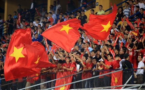 ĐT Việt Nam sẽ được tiếp sức nếu có sự cổ vũ của NHM trên các khán đài   Ảnh: Đức Cường