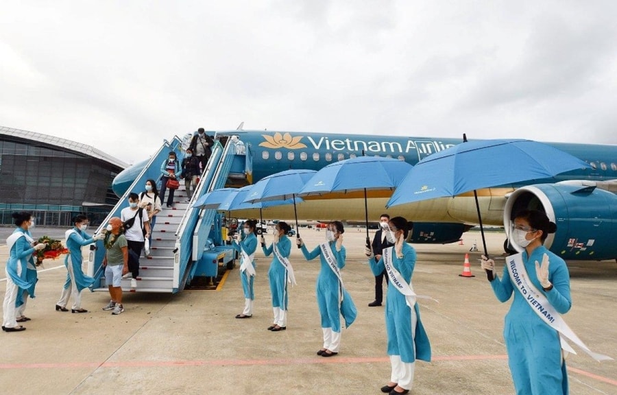 Vietnam Airlines khẳng định nỗ lực đồng hành cùng các cơ quan chức năng thực hiện mục tiêu “Du lịch Việt Nam an toàn hấp dẫn”. (Ảnh: CTV/Vietnam+)