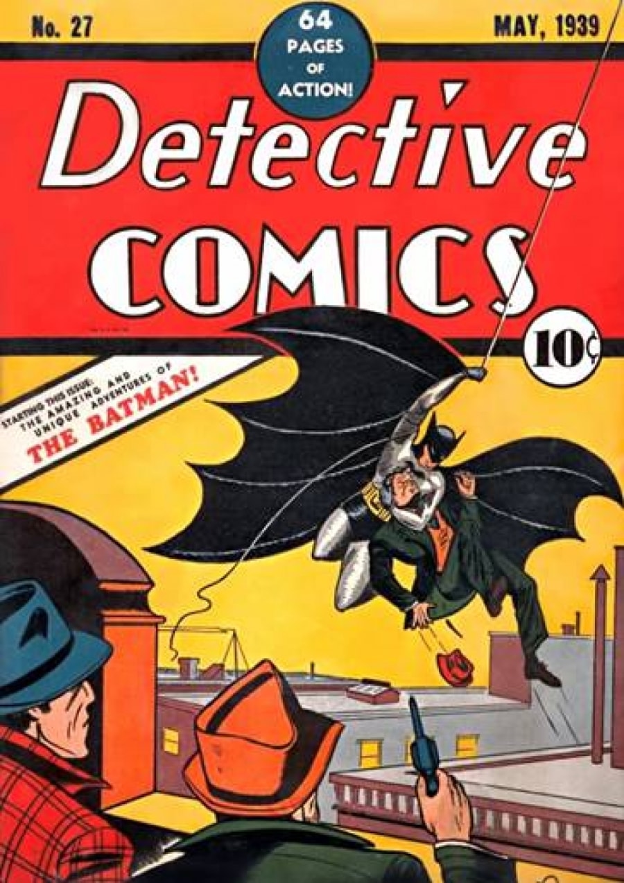 Nhân vật Batman xuất hiện trong bộ truyện tranh “Detective Comics”.