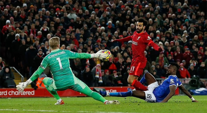 Salah mang tới sự khác biệt cho Liverpool trong khoảng 30 phút cuối khi vào sân