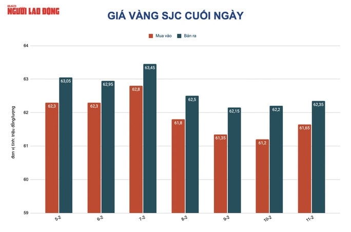 Giá vàng hôm nay 12-2: Tăng đột ngột dù đồng USD mạnh lên - Ảnh 2.