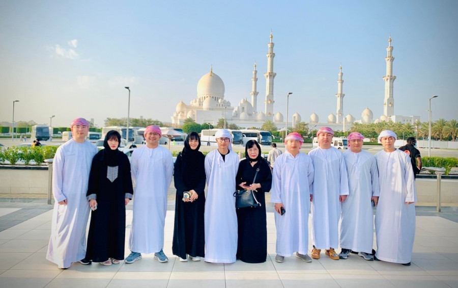 Đoàn khách của PYS Travel tại Dubai dịp cuối tháng 2/2022. Nguồn: PYS Travel