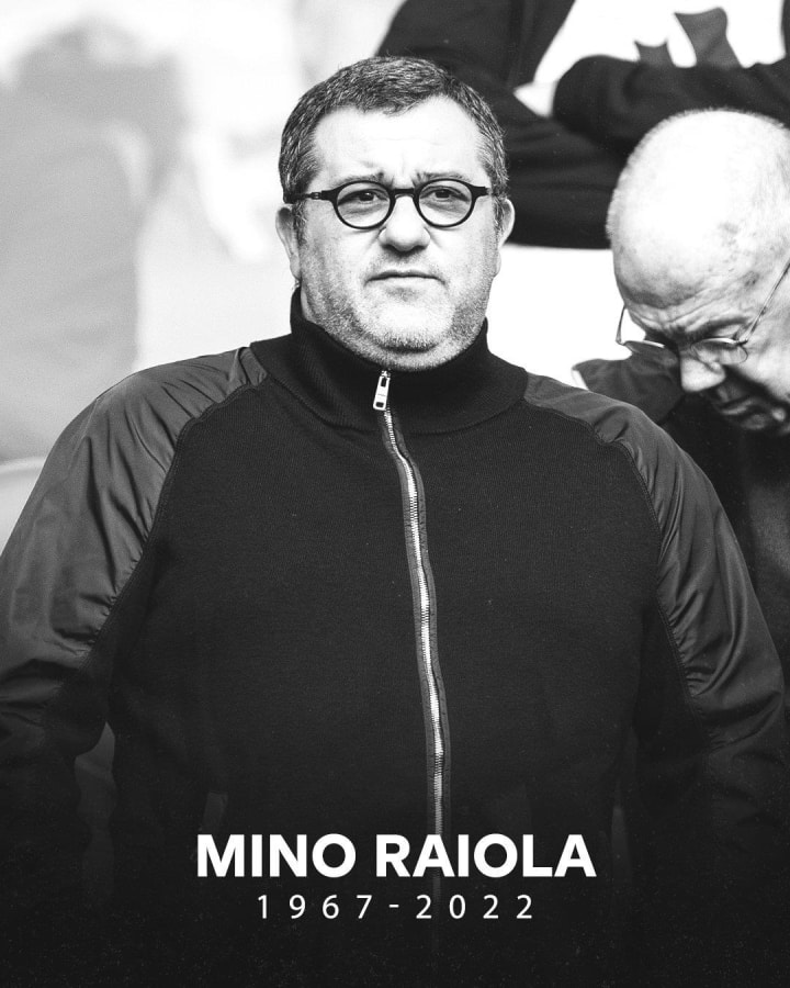 Mino Raiola qua đời  - 2