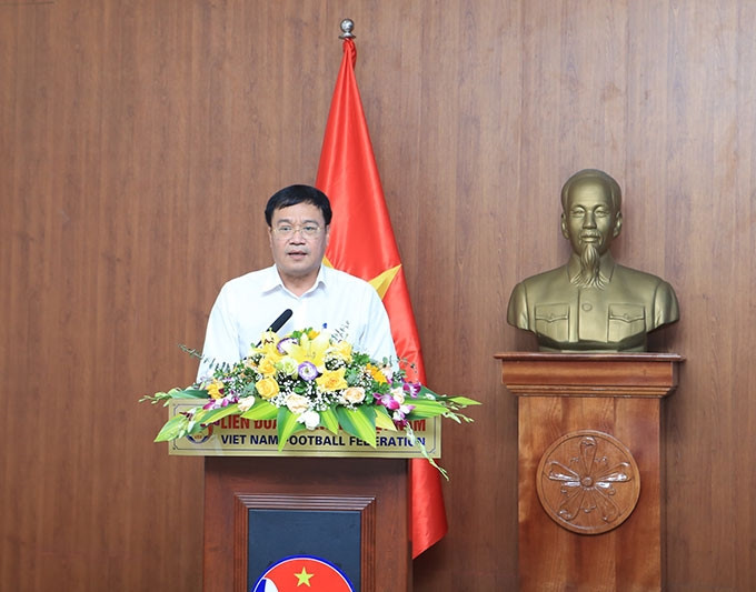 PGS.TS Đặng Hà Việt - Tổng cục trưởng Tổng cục TDTT phát biểu khai mạc - Ảnh: Phan Tùng 