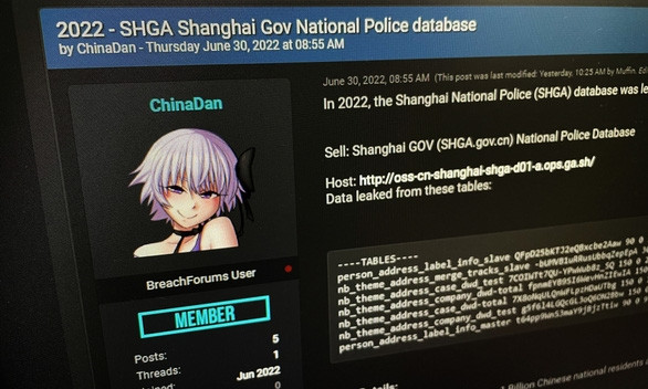 Tin tặc rao bán dữ liệu của 1 tỉ dân Trung Quốc - Ảnh 1.