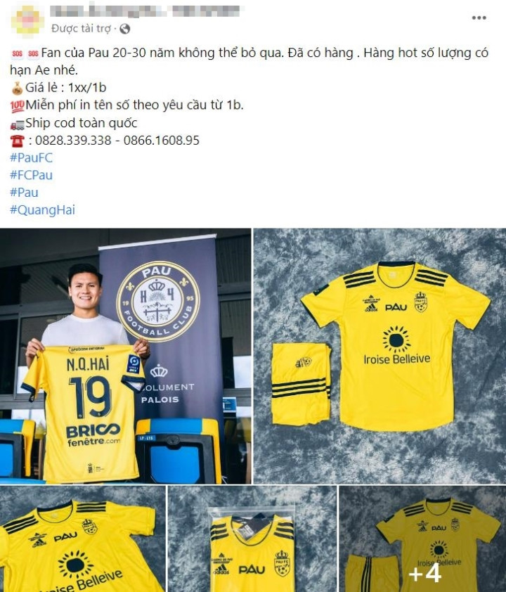 Sức hút của Quang Hải quá lớn, Pau FC mơ bán áo đấu sang Việt Nam - 1
