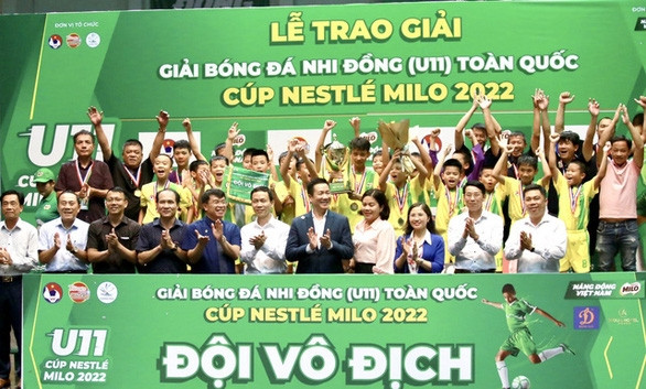 Sông Lam Nghệ An vô địch Giải bóng đá nhi đồng toàn quốc 2022 - Ảnh 1.