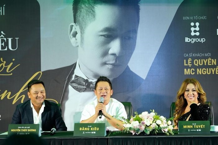 Ca sĩ Bằng Kiều, Minh Tuyết tại buổi họp báo giới thiệu concert 