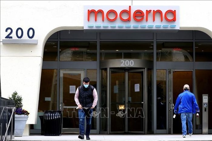 Trụ sở công ty Moderna tại Cambridge, Massachusetts, Mỹ. Ảnh: AFP/TTXVN
