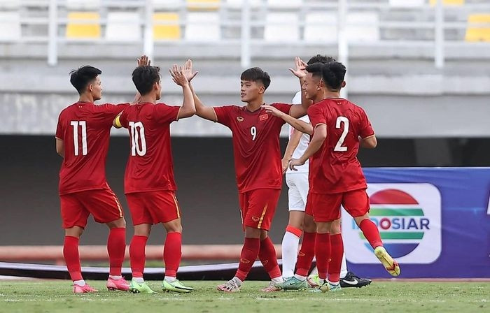 U20 Việt Nam mở màn Vòng loại U20 châu Á 2023 thuận lợi. (Ảnh: AFC) 