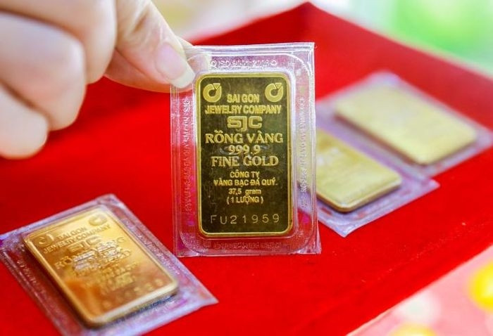 Giá vàng chênh lệch 1 triệu đồng giữa mua và bán.