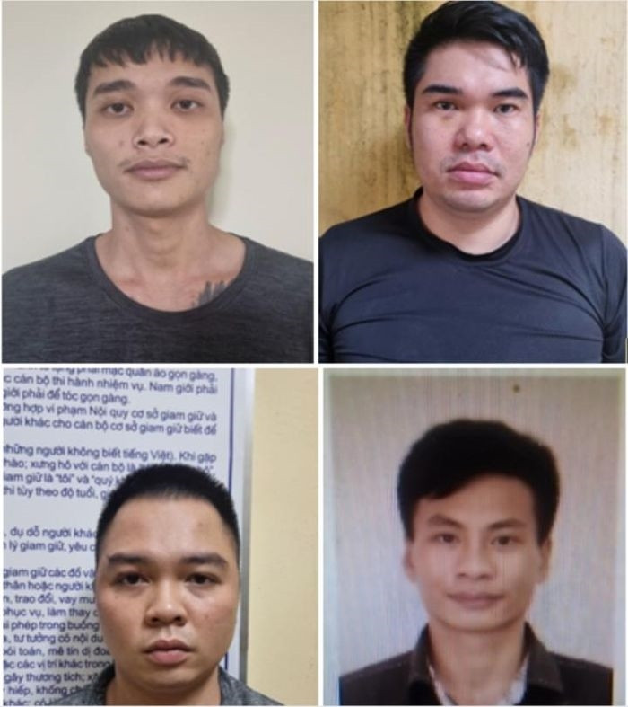 4 bị can tham gia chém anh Nguyễn Văn H. ngay trước cổng Bệnh viện Mắt Hải Phòng.