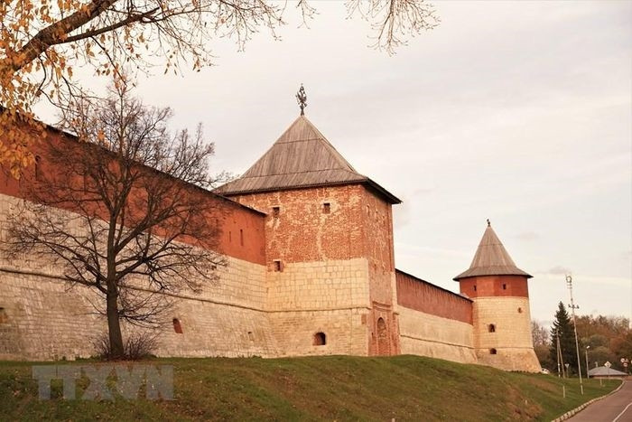  Kremlin Zaraisk (1531) là Kremlin nhỏ nhất (2,3ha) nhằm bảo vệ Moskva trước nhiều cuộc đột kích của người Tatar. (Ảnh: Duy Trinh/TTXVN) 