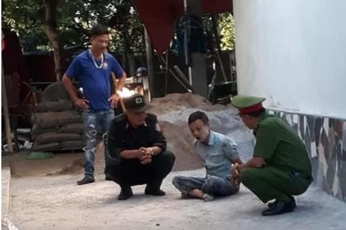Lực lượng công an đã bắt được hung thủ gây ra vụ việc (Ảnh: Fanpage Người Quảng Ninh)