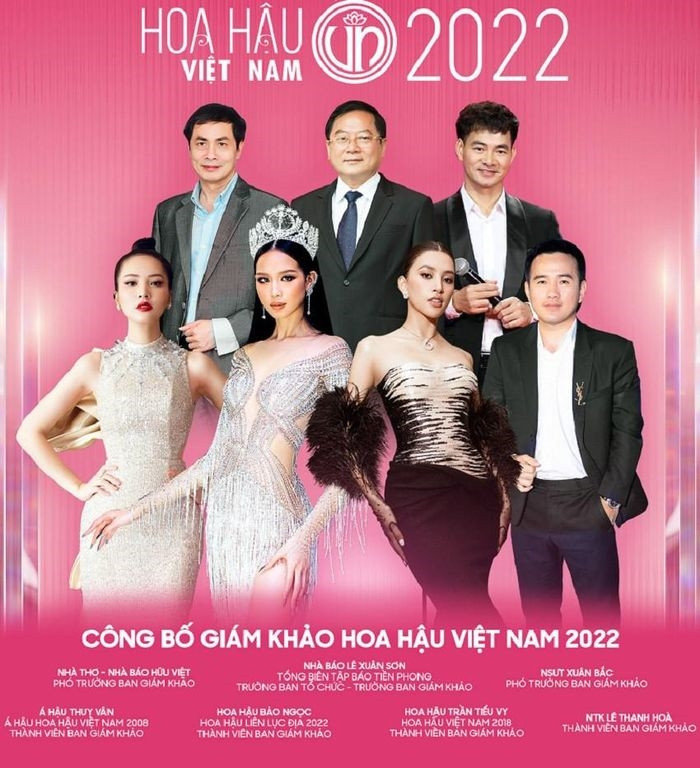 Ban tổ chức cuộc thi Hoa hậu Việt Nam 2022 công bố dàn ban giám khảo cuộc thi gồm các nhân vật có uy tín trong các lĩnh vực hoạt động như văn hóa - nghệ thuật, báo chí, truyền hình, thời trang và một số hoa hậu.