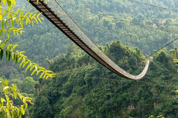 Kushma Gyadi là cầu treo cao nhất và dài nhất Nepal. 