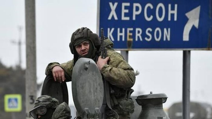 Binh sĩ Nga gần Kherson. Ảnh: Sputnik