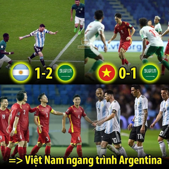 Dân mạng hài hước: Messi và Argentina cũng ngang Việt Nam chứ mấy - Ảnh 3.