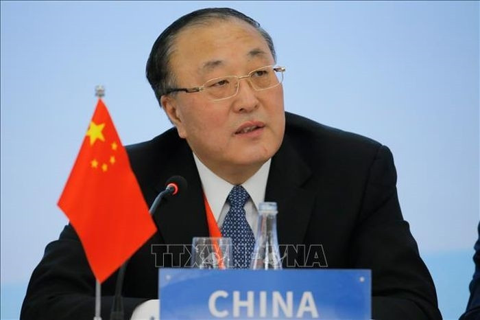 Đại sứ Trung Quốc tại Liên hợp quốc Trương Quân phát biểu tại Bắc Kinh, Trung Quốc. Ảnh tư liệu: AFP/TTXVN