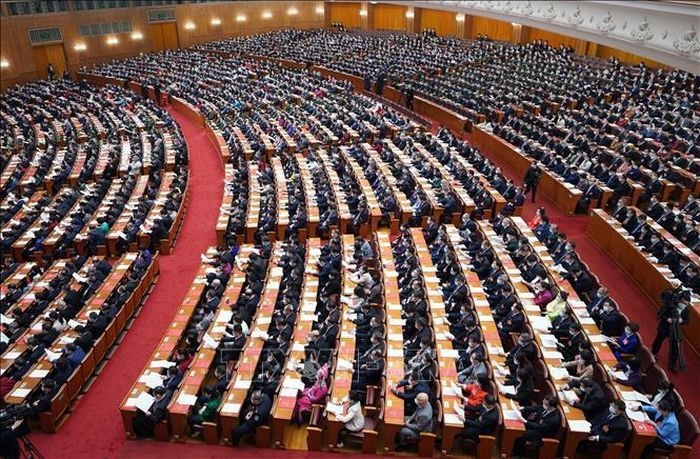 Các đại biểu tại lễ bế mạc Kỳ họp thứ 5 Quốc hội khóa XIII ở Bắc Kinh, Trung Quốc, ngày 11/3/2022. Ảnh tư liệu: THX/TTXVN