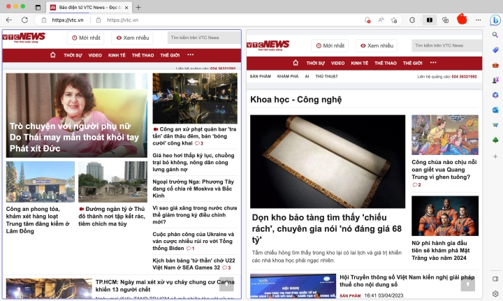 Mẹo chia đôi màn hình trình duyệt Microsoft Edge - 1