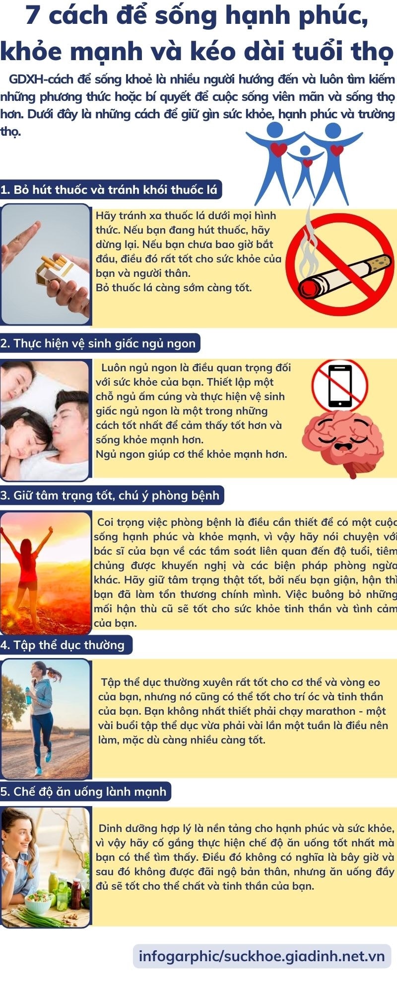 7 cách để sống hạnh phúc, mạnh khỏe và kéo dài tuổi thọ - Ảnh 1.