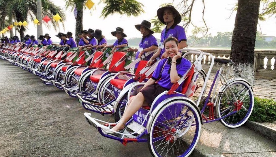Xe xích lô ở Huế. Ảnh: Sở Du lịch Thừa Thiên Huế