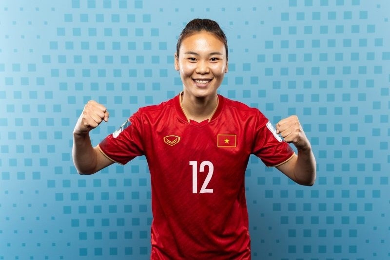 Vietnamese women football players in photos posted by FIFA hinh anh 5