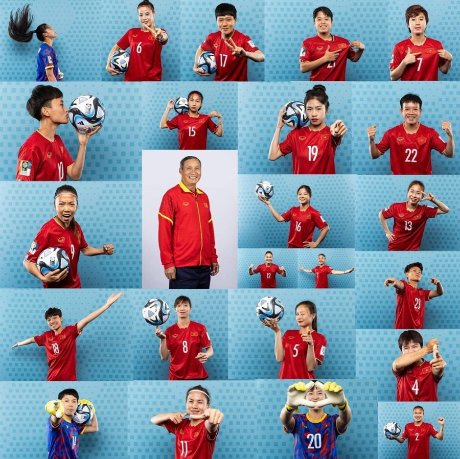 Vietnamese women football players in photos posted by FIFA hinh anh 7