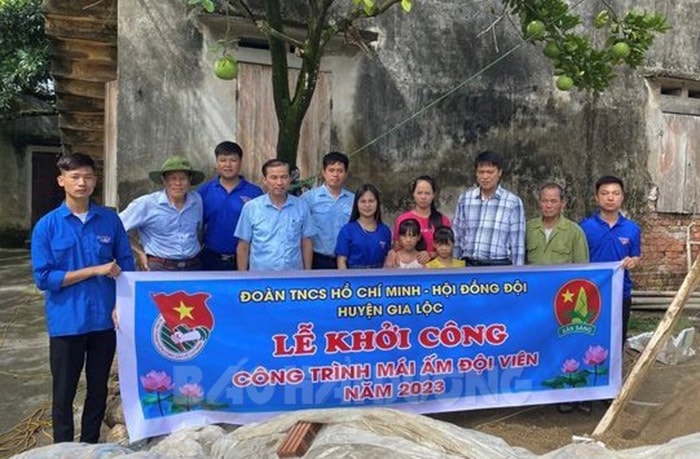 Huyện đoàn Gia Lộc khởi công xây dựng 