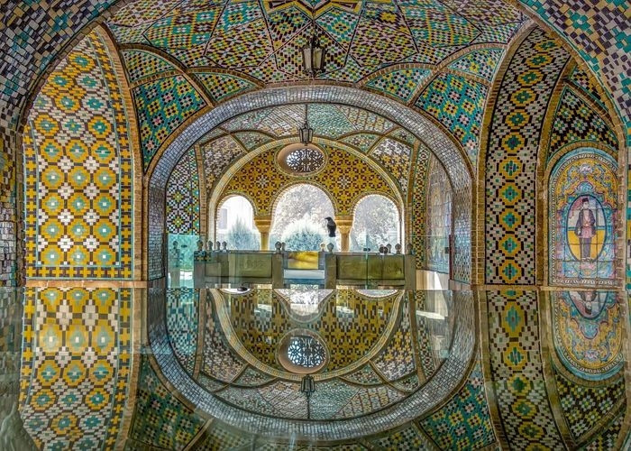 Cung điện Golestan, còn được gọi là Cung điện Vườn Hồng. Đây là cung điện Hoàng gia của triều đại Qajar (1502-1736) và là một trong những di sản văn hóa của Iran được UNESCO công nhận (Ảnh: Farshad Qorbanpur)