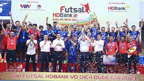 Thái Sơn Nam lần thứ 12 vô địch giải futsal VĐQG