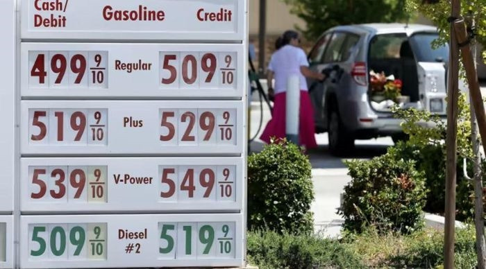 Giá xăng dầu tại Mỹ đang tăng trở lại. Ảnh: Getty Images