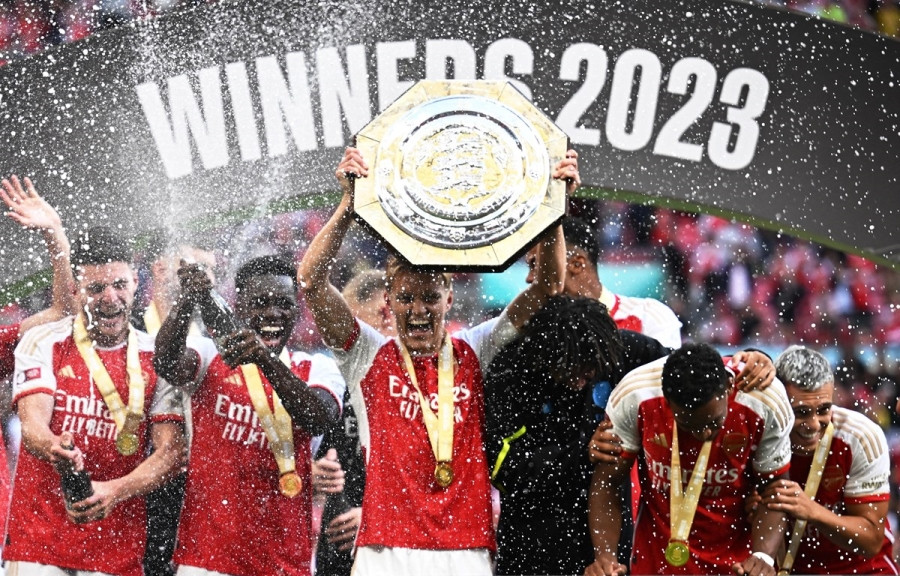Arsenal giành Siêu cúp Anh 2023. (Nguồn: Getty Images)